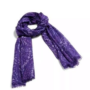 Soft Fringe Scarf Paisley Amethyst